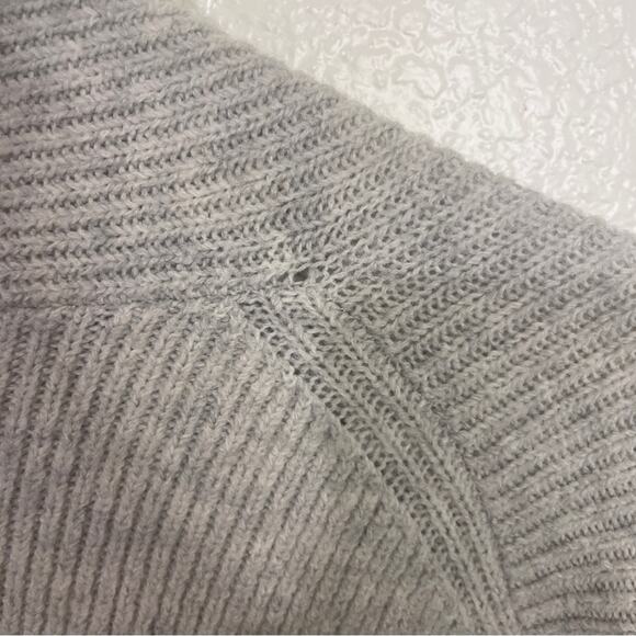 J Crew Double Breasted Thick Wool Alpaca Blend Long Cardigan In Gray Size Medium - Picture 7 of 7